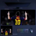 Messi Barcelona Tribute Mouse Pad with Messi number 10 back view