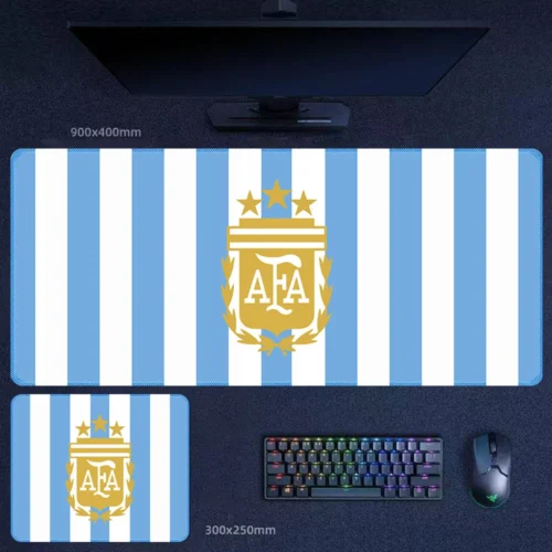 World Cup National Team Desk Mat Argentina Fan Design World Cup National Team Desk Mat with Argentina stripe design and central AFA-style crest for football fan desk setups