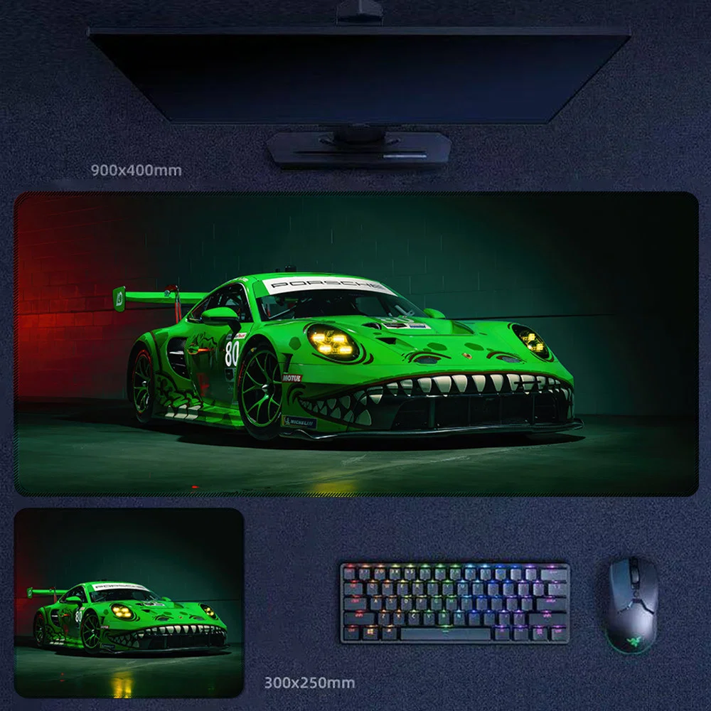 Porsche 911 GT3 Desk Mat with Vivid Supercar Energy Porsche 911 GT3 Desk Mat with vivid supercar artwork