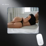 Thong booty girl desk pad with clean attraction interior mood
