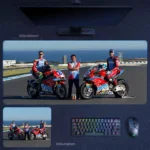 Valentin Debise and ZXMOTO founder Zhang Xue with racing machines after the Portugal WorldSSP double-win breakthrough, showing rider execution and founder-driven ambition together