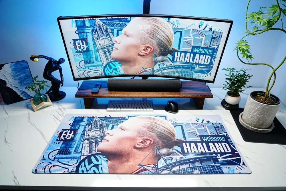 Haaland Man City Welcome Desk Mat