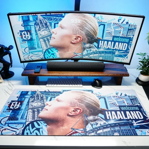 Haaland Man City Welcome Desk Mat
