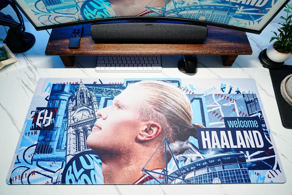 Haaland Man City Welcome Desk Mat