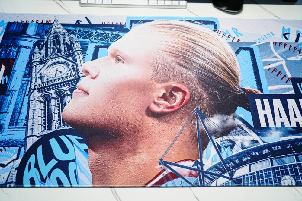 Haaland Man City Welcome Desk Mat