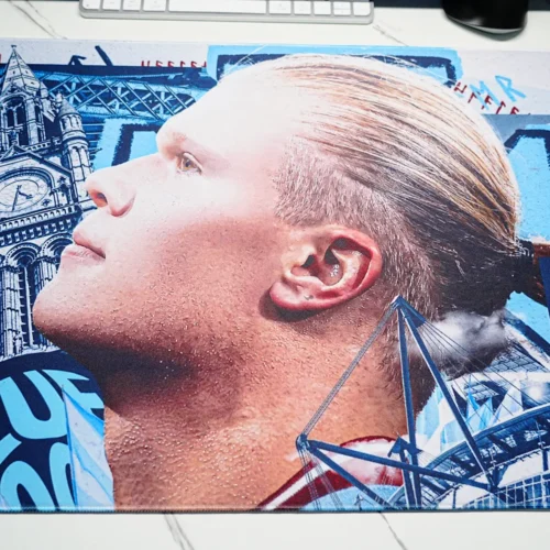 Haaland Man City Welcome Desk Mat