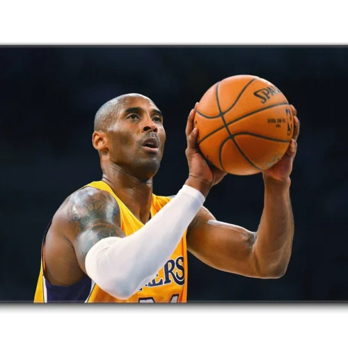 Kobe Bryant Mamba Mentality Mouse Pad in 900 × 400 mm large size with Lakers shooting artwork