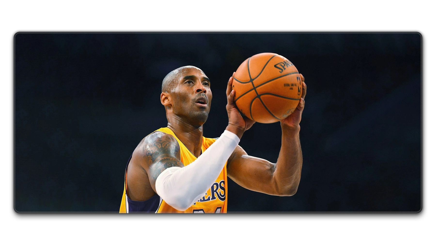 Kobe Bryant Mamba Mentality Mouse Pad in 900 × 400 mm large size with Lakers shooting artwork