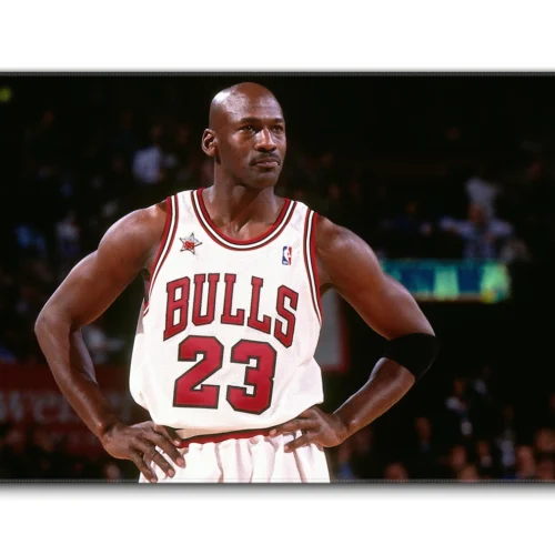 Michael Jordan Chicago Bulls Desk Mat 900 x 400 mm Michael Jordan Chicago Bulls Desk Mat in 900 x 400 mm main product view with vivid Bulls artwork