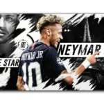 Neymar Jr Soccer Tribute Mouse Pad