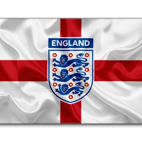 England World Cup Football Desk Mat in 900 × 400 mm size with Three Lions flag artwork for TKL keyboard and mouse setups