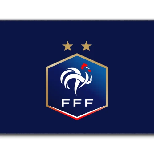 France Football Team Desk Mat 900x400mm France Football Team Desk Mat in 900 x 400 mm size with vivid FFF rooster crest artwork, stitched edges, and deep navy design