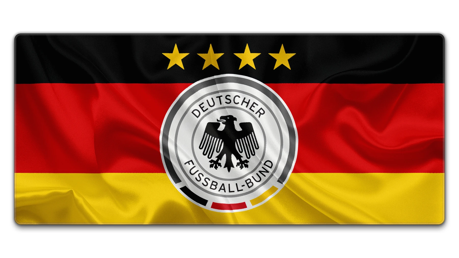Germany Football Team Desk Mat in 900 × 400 mm size for TKL keyboards and smooth mouse control