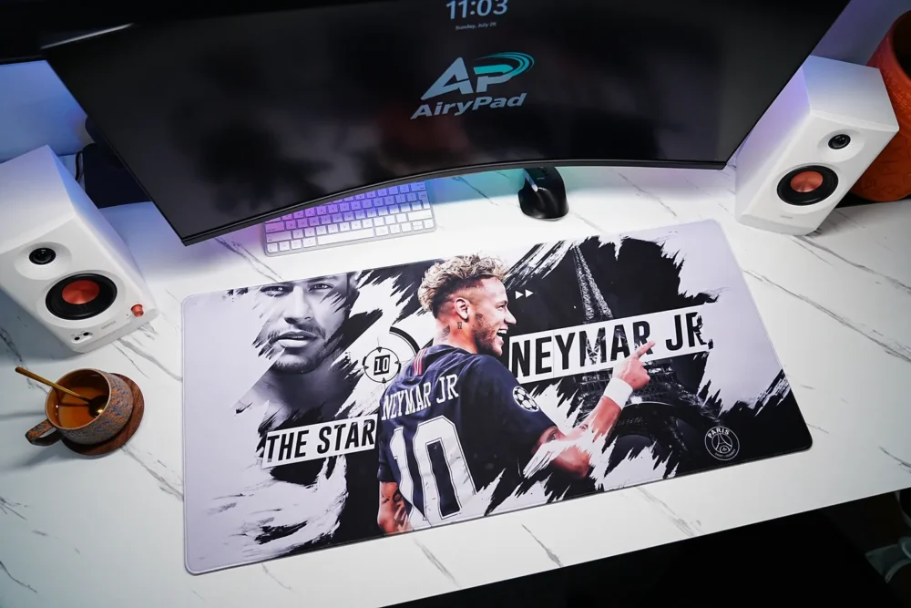 Neymar Jr Soccer Tribute Mouse Pad