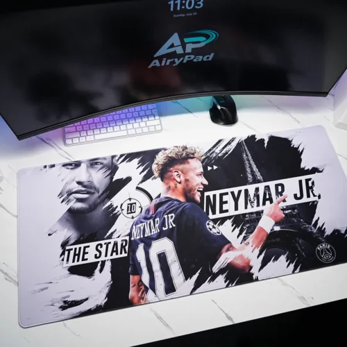Neymar Jr Soccer Tribute Mouse Pad