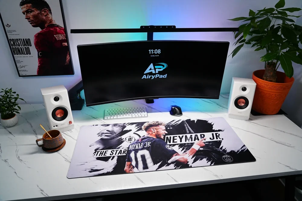 Neymar Jr Soccer Tribute Mouse Pad
