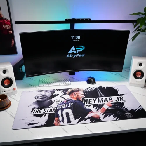 Neymar Jr Soccer Tribute Mouse Pad
