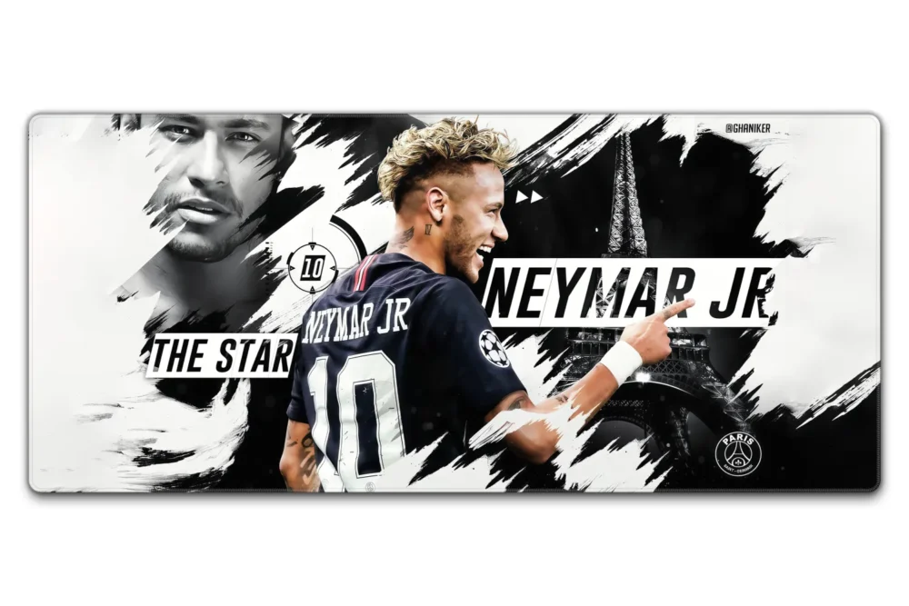 Neymar Jr Soccer Tribute Mouse Pad