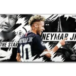 Neymar Jr Soccer Tribute Mouse Pad