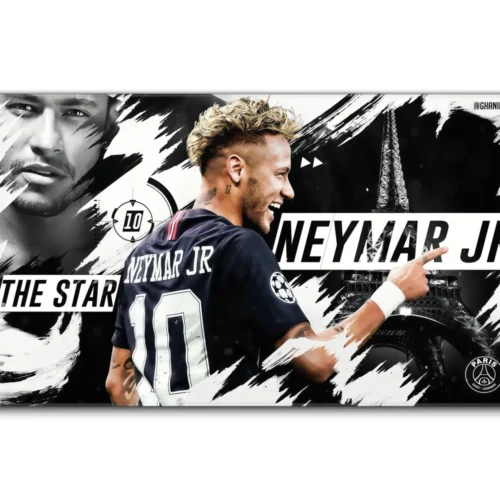 Neymar Jr Soccer Tribute Mouse Pad