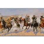 A Dash for the Timber Western Art Mouse Pad & Desk Mat, 4mm