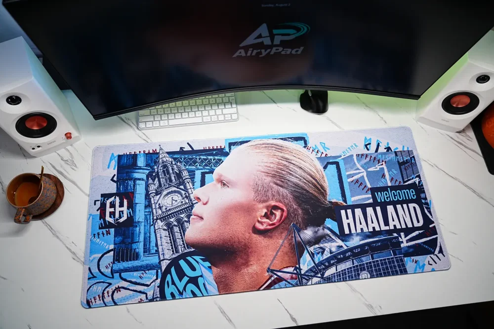 Haaland Man City Welcome Desk Mat