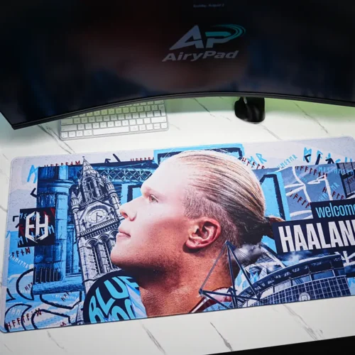 Haaland Man City Welcome Desk Mat