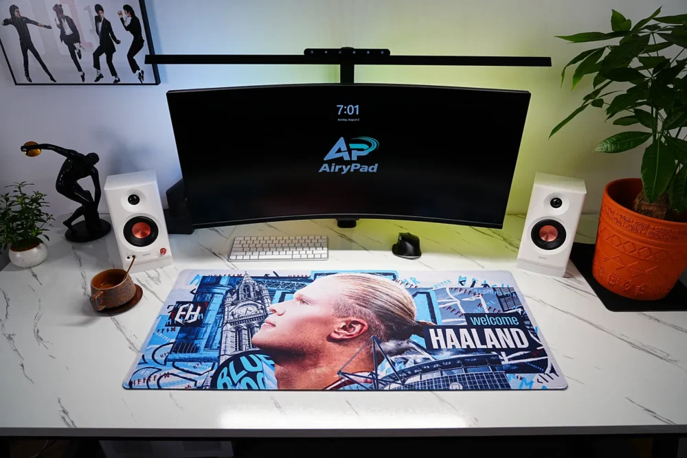 Haaland Man City Welcome Desk Mat