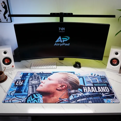 Haaland Man City Welcome Desk Mat