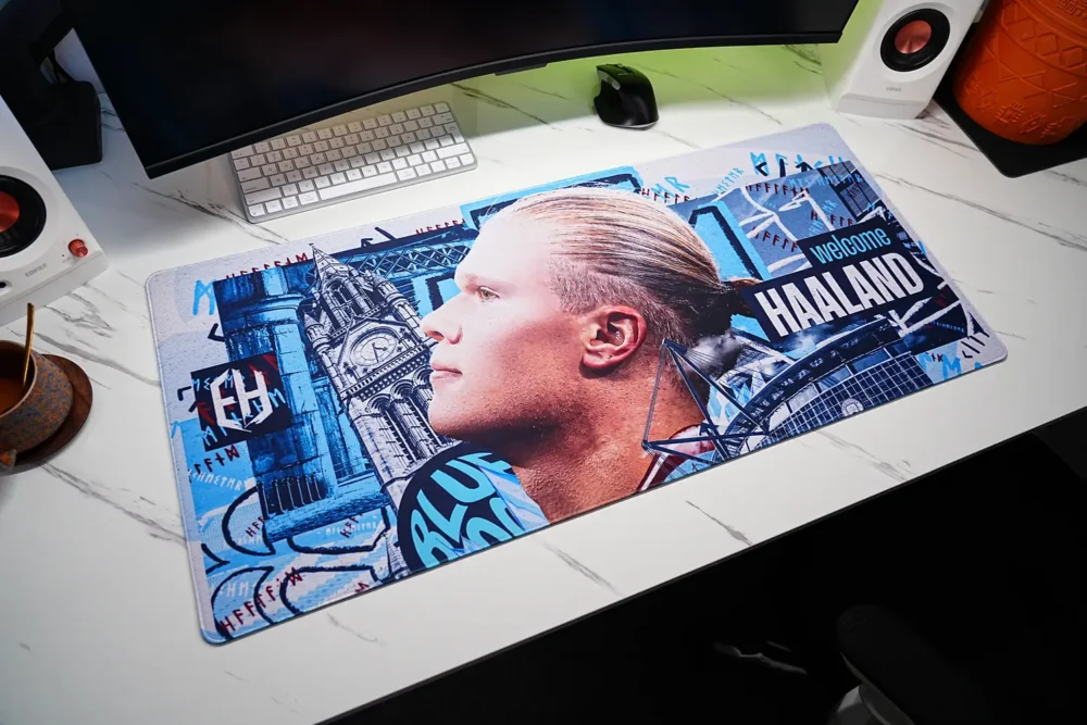 Haaland Man City Welcome Desk Mat