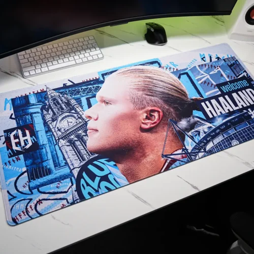 Haaland Man City Welcome Desk Mat
