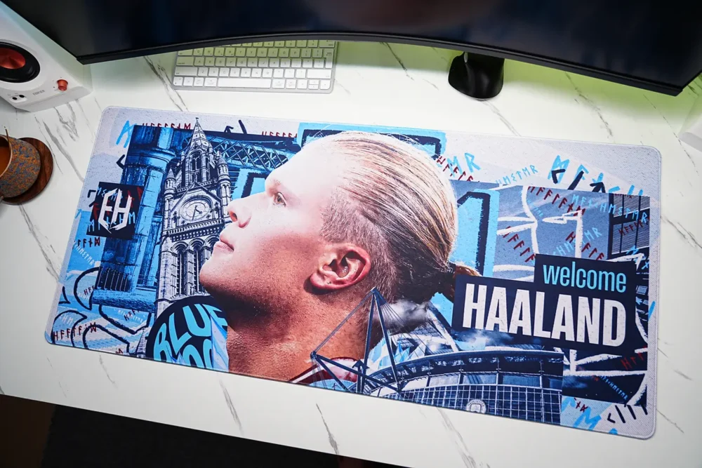Haaland Man City Welcome Desk Mat