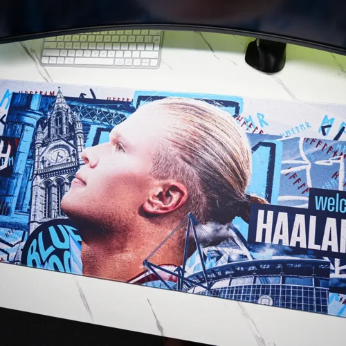 Haaland Man City Welcome Desk Mat