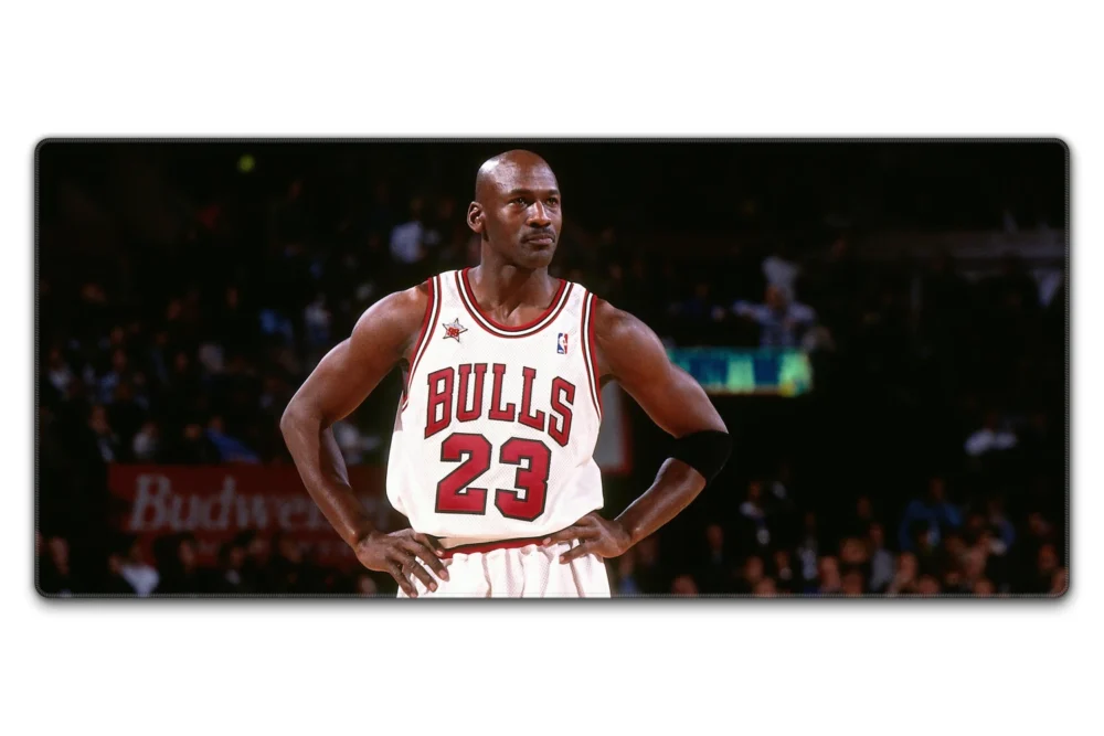 Michael Jordan Chicago Bulls mouse pad and desk mat in 35.4 × 15.7 in size