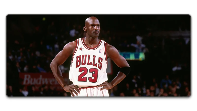 Michael Jordan 1 90×40cm 3-2 Michael Jordan Chicago Bulls Desk Mat for NBA Fans